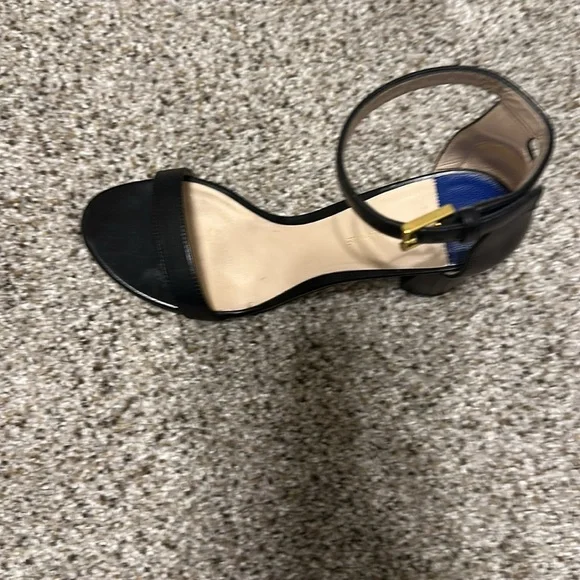 Stuart Weitzman 75Lessnudist Black Nappa Leather Sandals, Size 7M, EEUC - Picture 15 of 16